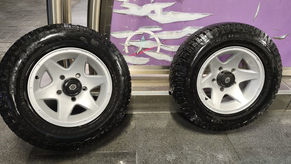 Roti - Jante + cauciucuri Allseason General Grabber (Continental) 5x139.7 Suzuki SJ/Samurai/Jimny/Vitara / Grand Vitara