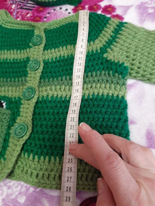 Cardigan și căciuliță copii