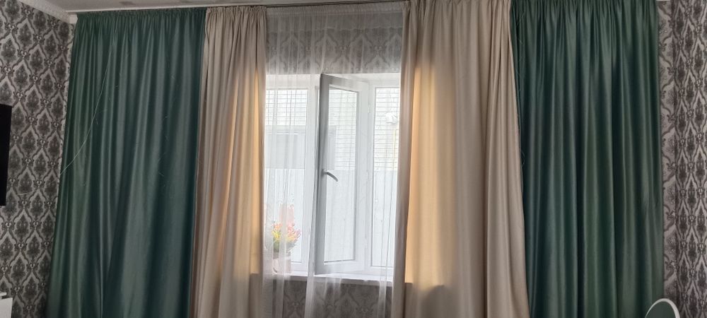 шторы  комбинированные ,очень красивые