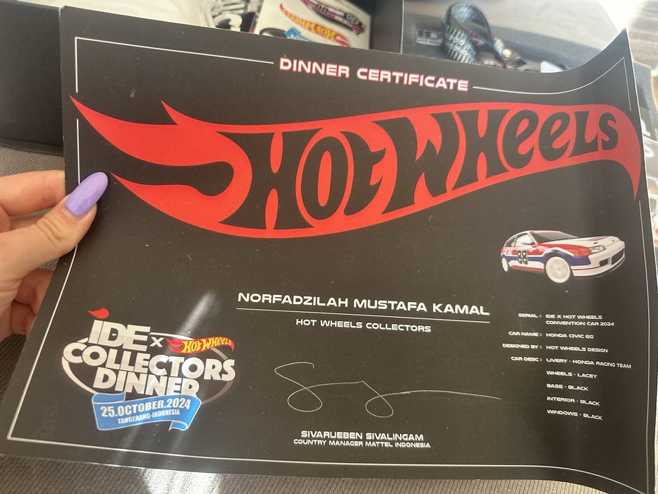Hot Wheels Honda Civic EG - Indonesia Diecast Expo 2024 - Exclusive
