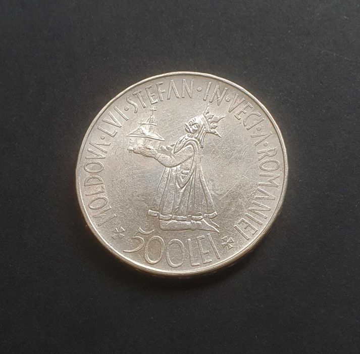 Moneda 500 le1 1941, argint, Regele Mihai