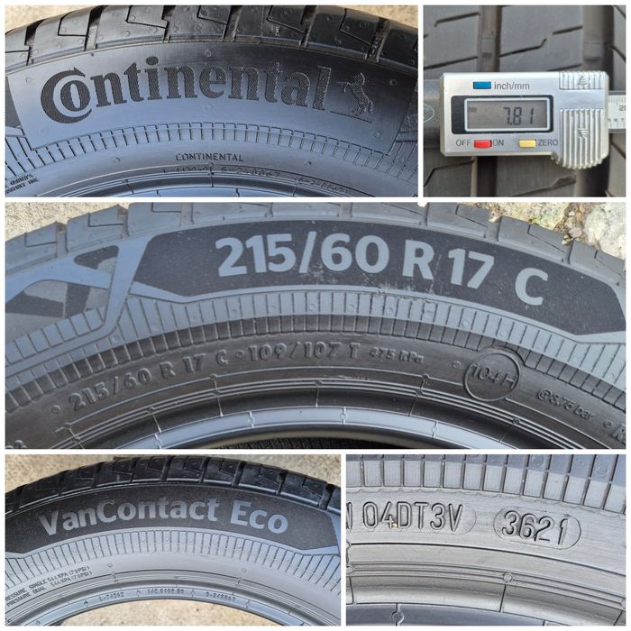O bucată 215/60 R17C vară - una Michelin Goodyear Continental
