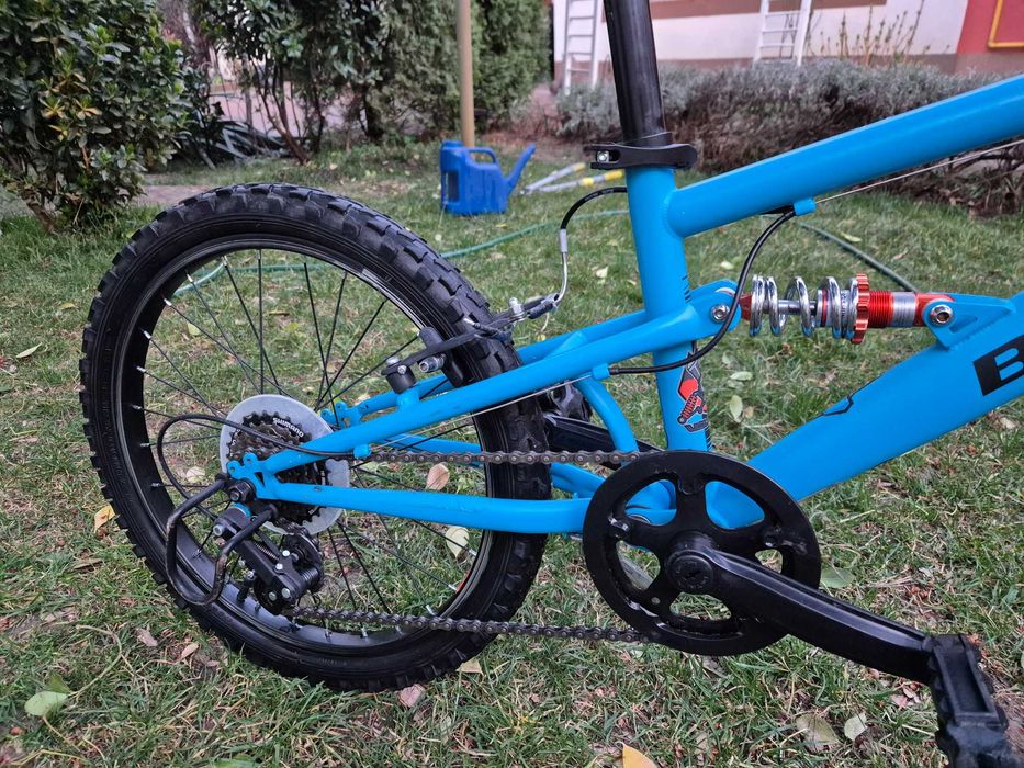 Bicicleta copii 20" B'twin Racing Boy full suspension 7 viteze