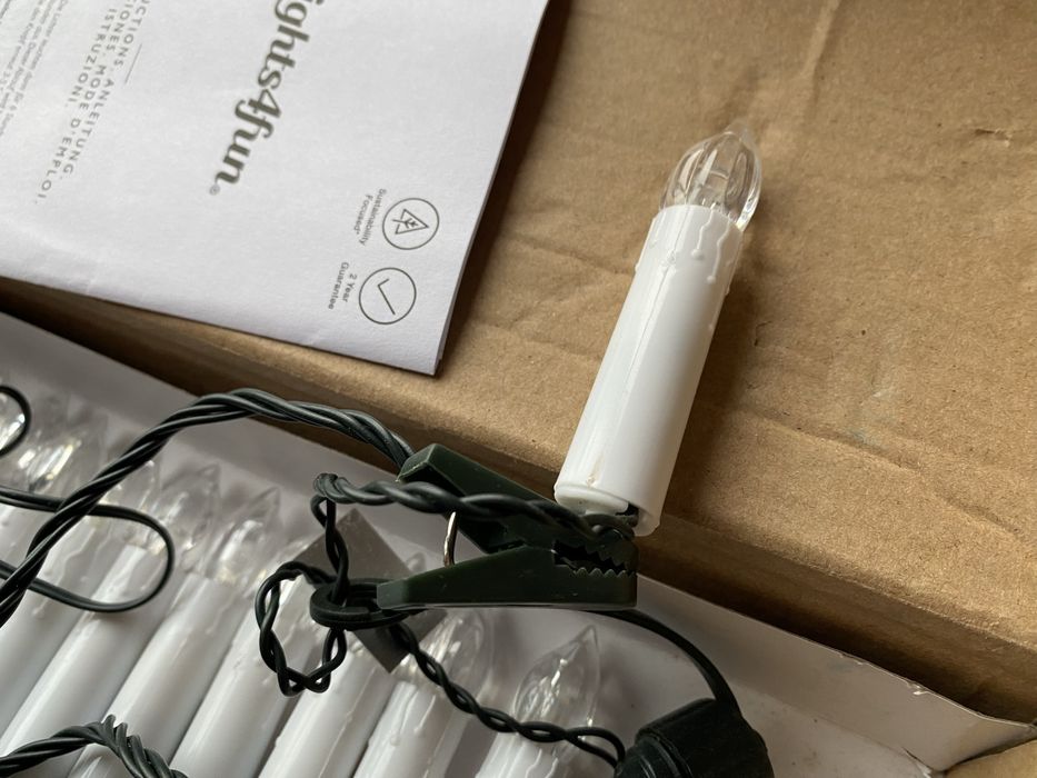 Instalatie brad 20 lumanari led noua