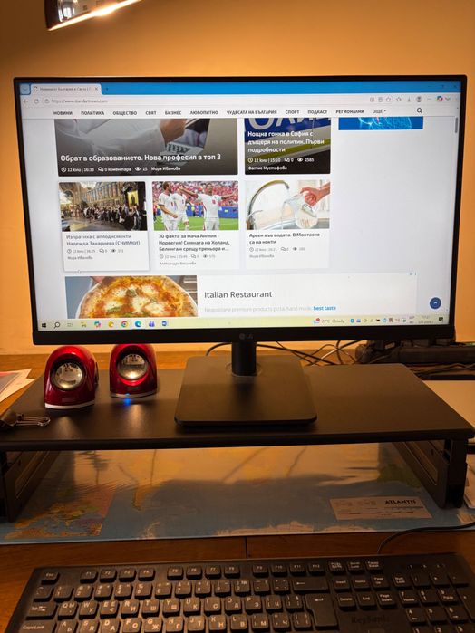 Монитор LG24MP400-B, 23,8”, IPS