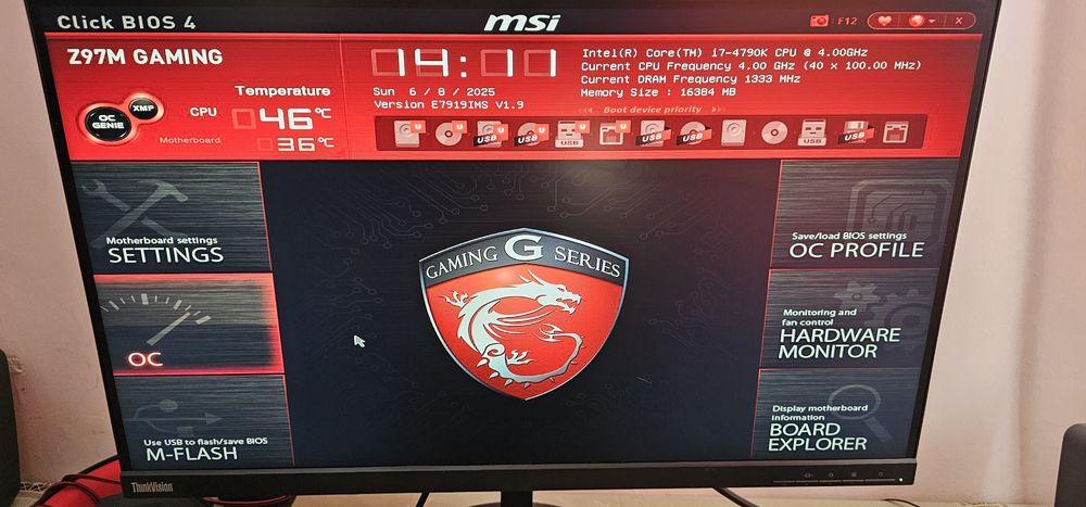KIT Gaming i7 4790K+ Placa de baza MSI Z97M GAMING+16 GB 2133 MHZ
