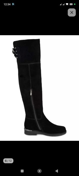 Ботфорты европейка, замш.