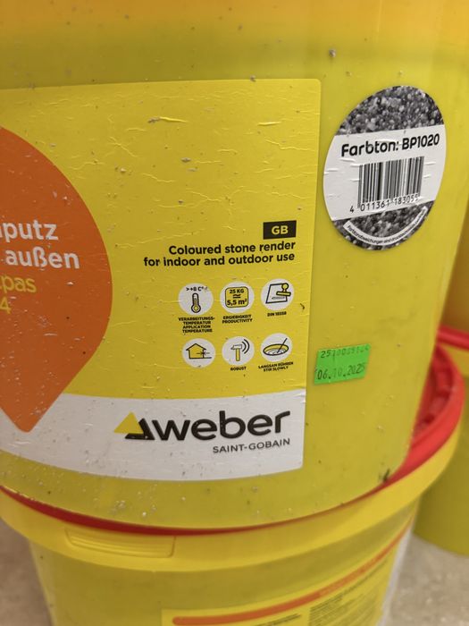 Tencuiala Decorativa Mozaic Pentru Soclu WEBER 25 de kg