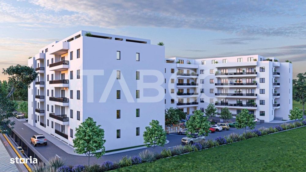 Apartament decomandat 3 camere 2 bai 83 mpu 2 balcoane Sibiu Rahovei