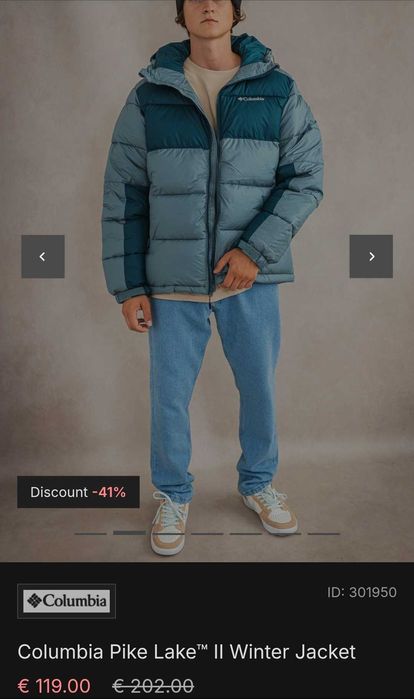 Зимно мъжко яке XL -  Columbia Pike Lake™ II Winter Jacket