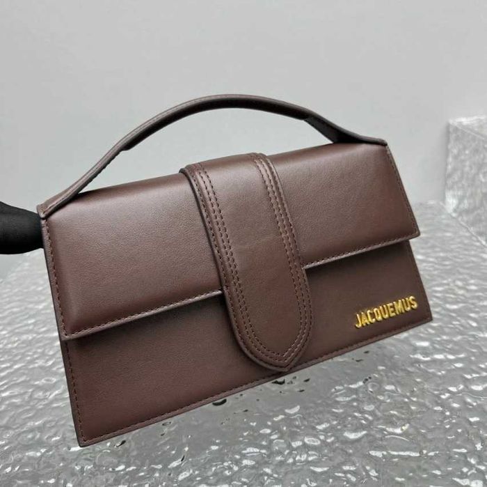 Geanta Jacquemus Le Bambino Maro - Piele Naturala