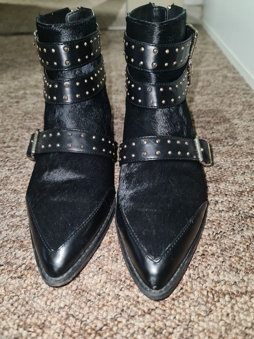 Botine de  piele Stradivarius