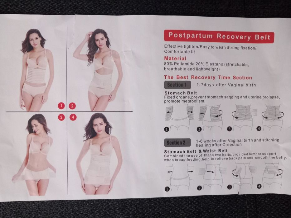 Corset Postnatal 3 in 1, susținere, modelator al zonei abdomenului