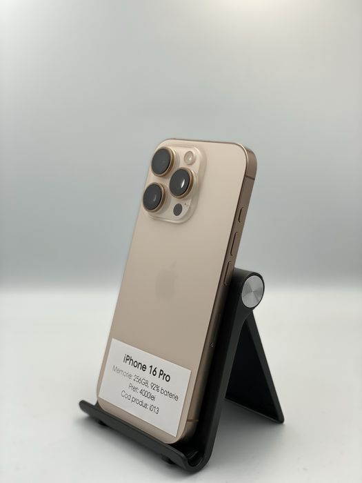 iPhone 16 Pro - 256GB, 92% baterie, 1 an garantie