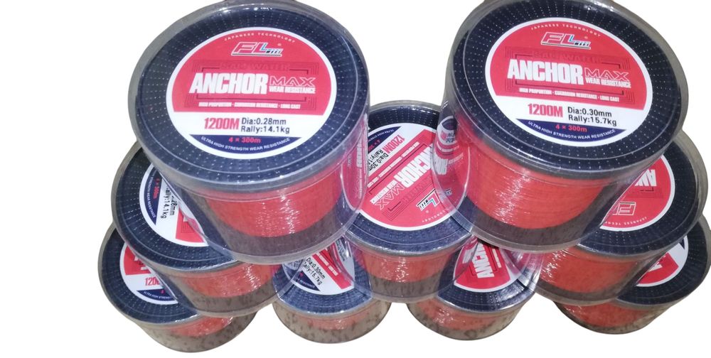 Fir Monofilament FL Red Fluo Anchor 1200 m