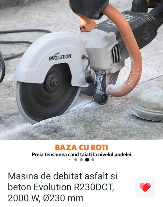 Mașină de debitat asfalt și BETON