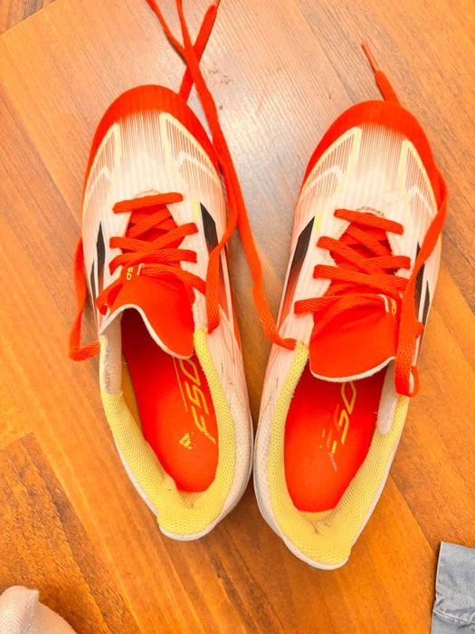 Ghete fotbal copii adidas F50 Club FG/MG – mărime 38