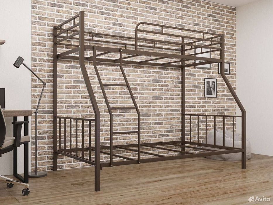 Двухъярусная кровать Loft krovat темир крават metal kalavat Лофт