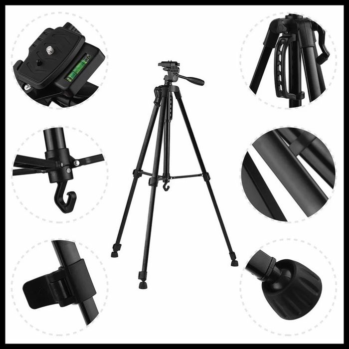 Проф.  Трипод. 165см! + адаптер за телефон. Фотография. Видео. статив.