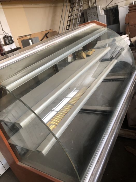 Професионална ел готварска печка,судена витрина