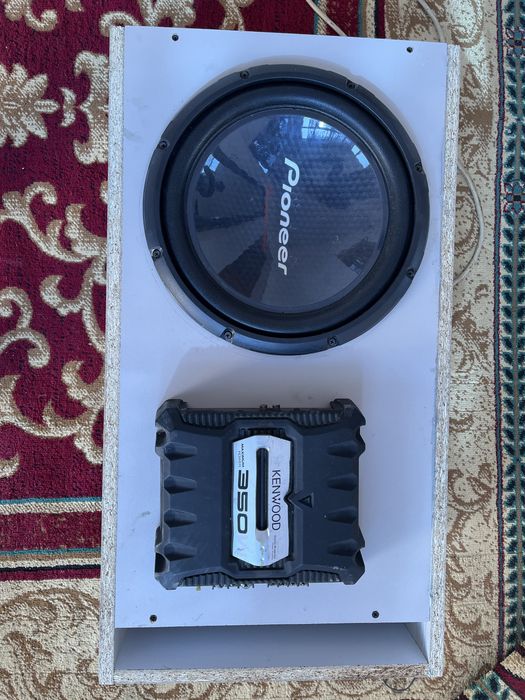 Сабвуфер и усилитель + ящик, ящик и сабвуфер янги масло