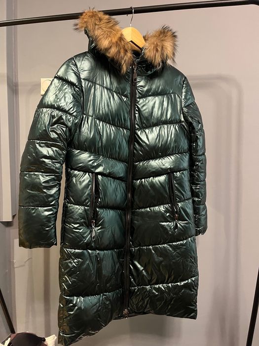 Дамско зимно яке със заешки пух