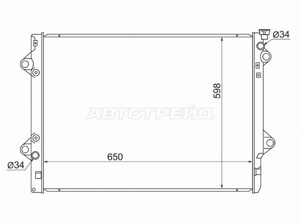 Радиатор охлаждения двигателя  Toyota 4runner