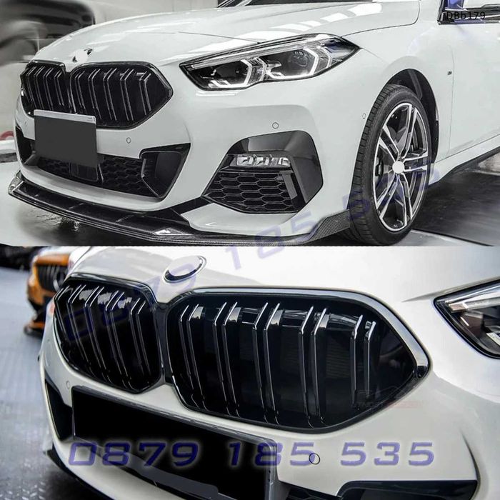 Двойни бъбреци / предни тунинг решетки за BMW 2 F44 2020-2024, черни – DBb179 предна броня бмв ф44