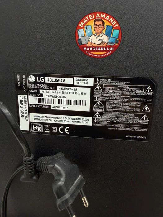 Televizor LG 108 cm •Matei Amanet Margeanului•