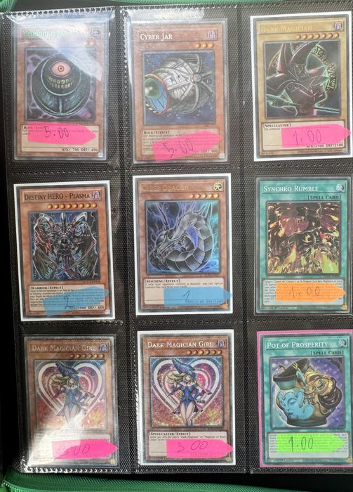 Yugioh singles.