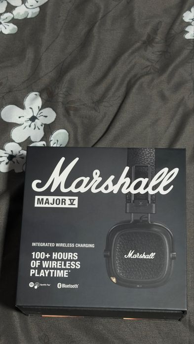 Casti Wireless Marshall Major V (Negru)