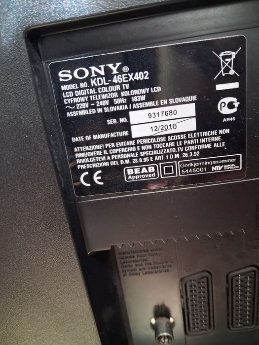Sony Bravia телевизор