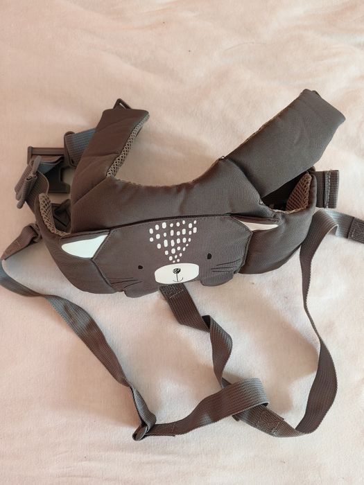 KIKKA BOO Каишка за прохождане CAT DARK GREY