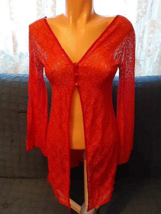 Caftan/kimono/halat plaja/noapte roșu NOU TRANSPORT GRATUIT
