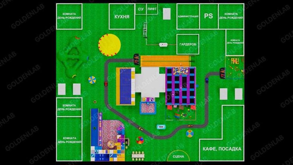 Активити парки до 3000кв.м