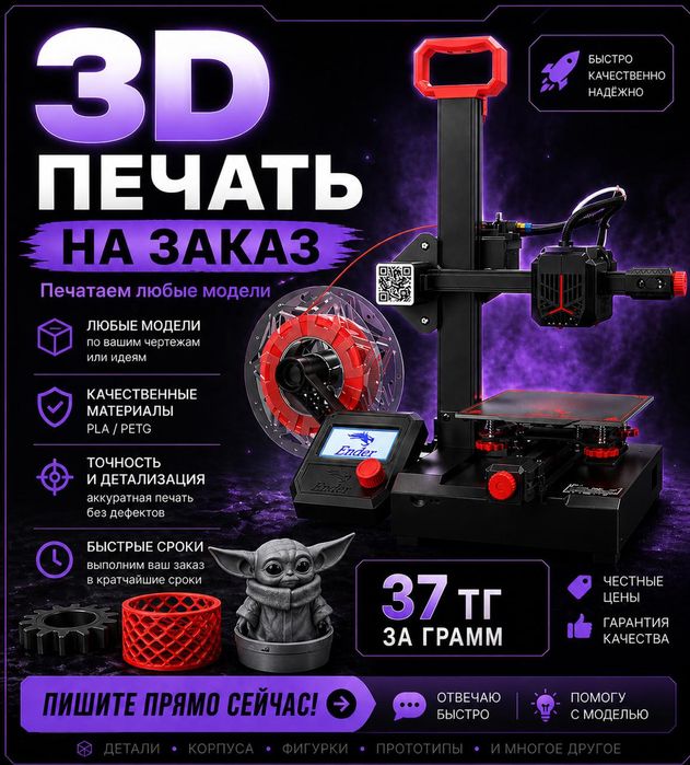 3D печать на заказ | Фигурки, детали, корпуса и прототипы