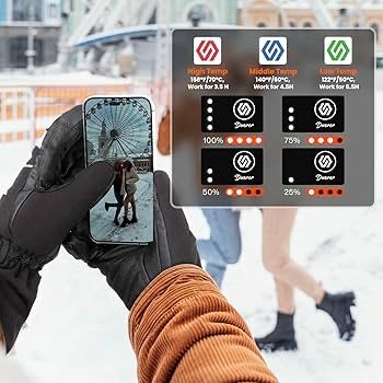 Отопляеми ръкавици с батерии Duerer