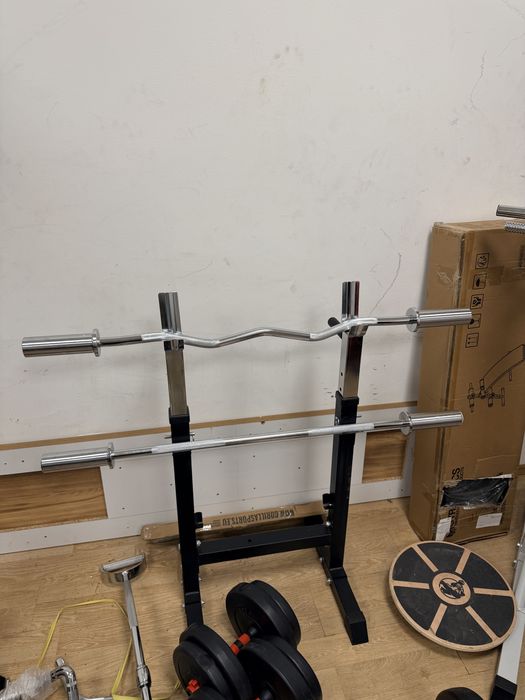 Bara olimpica z ez si para dreapta biceps triceps umeri pret promo