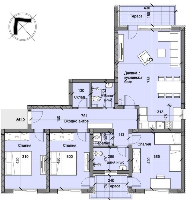 Четиристаен апартамент - кв. Остромила / НОВА СГРАДА