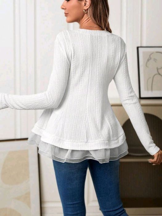 Бяла блуза за бременни