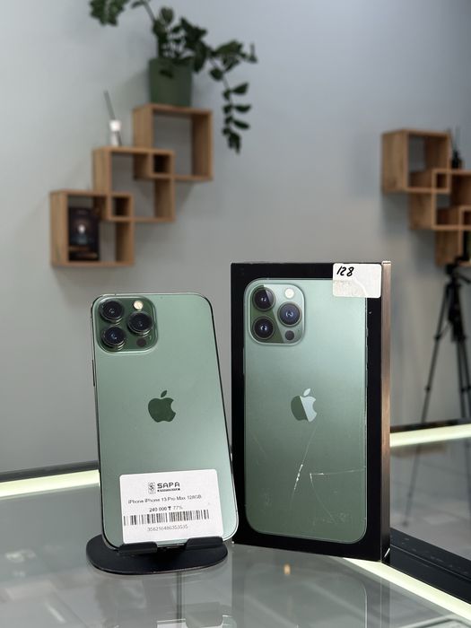 айфон 13 про макс зеленый 128гб