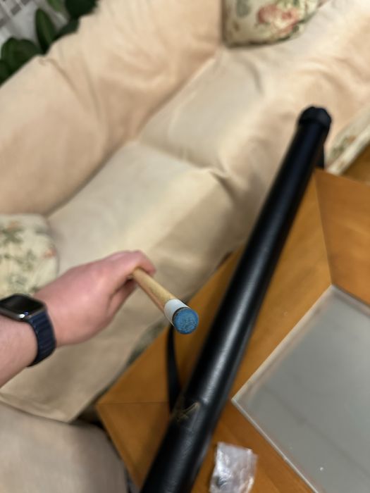 Разглобяема щека за билярд 2 части 145 см 19oz и тръбен калъф Laperti