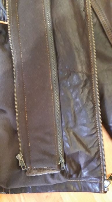 Parka din piele cu captuseala detasabila