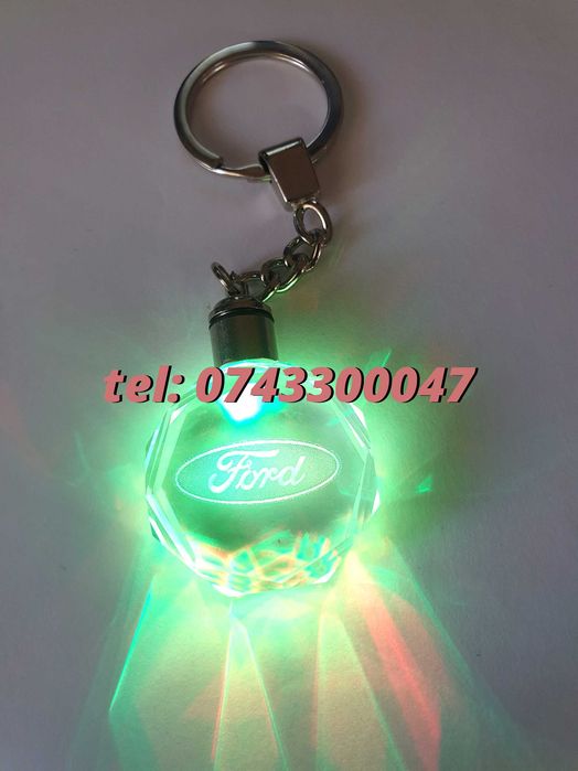 Breloc Sticla Cu Led 6 Culori Ford