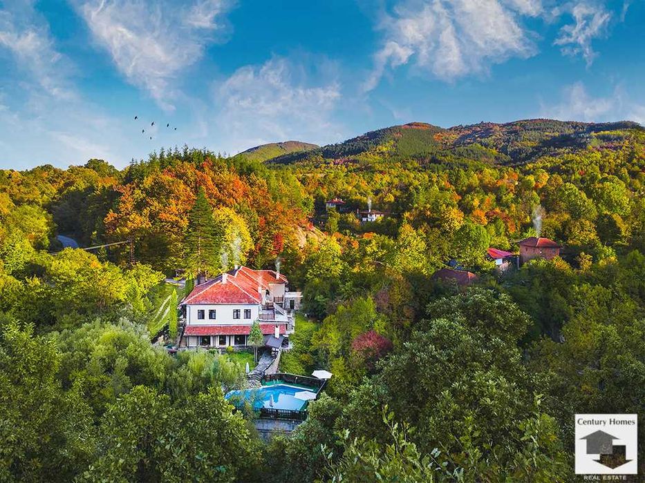 125175 Голям имот с просторна къща, басейн и барбекю в Еленския Блакан