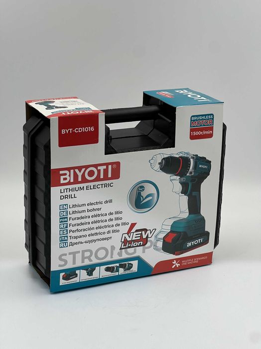 Шуруповерт аккумуляторный Biyoti BYT-CD1016E | 20 В | 40 Н·м | 10 мм