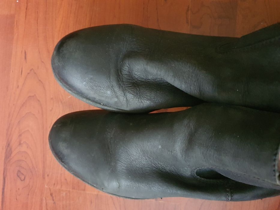 Ghete din piele pana la glezna