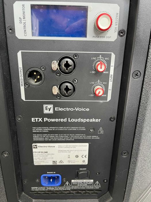 Set 2 boxe + 2 basi ETX Electrovoice