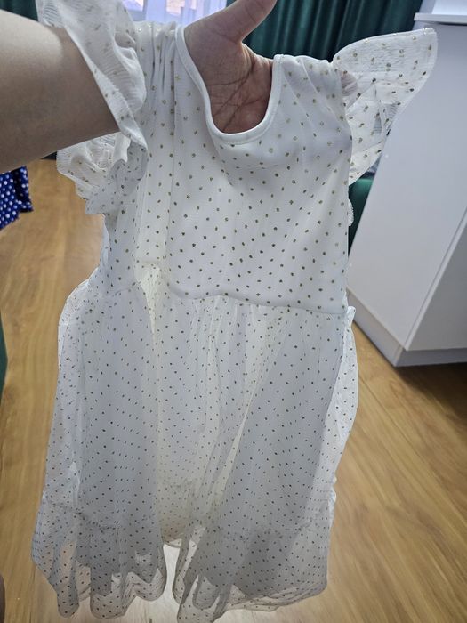 Rochita alba copii marimea 140 noua