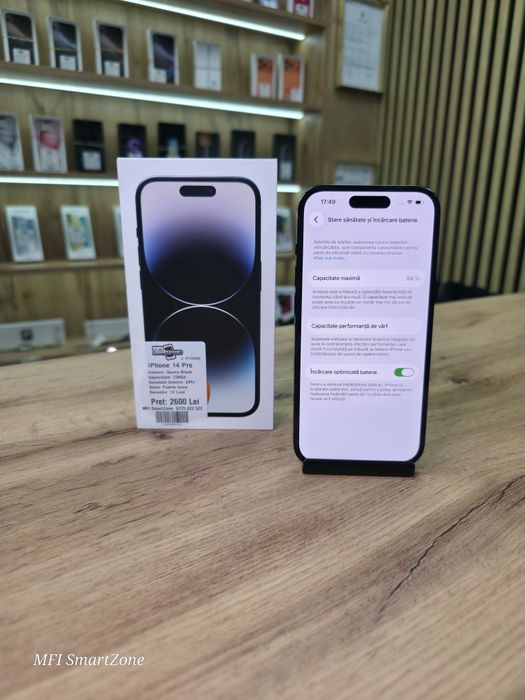 iPhone 14 Pro Space Black 256Gb - Garantie